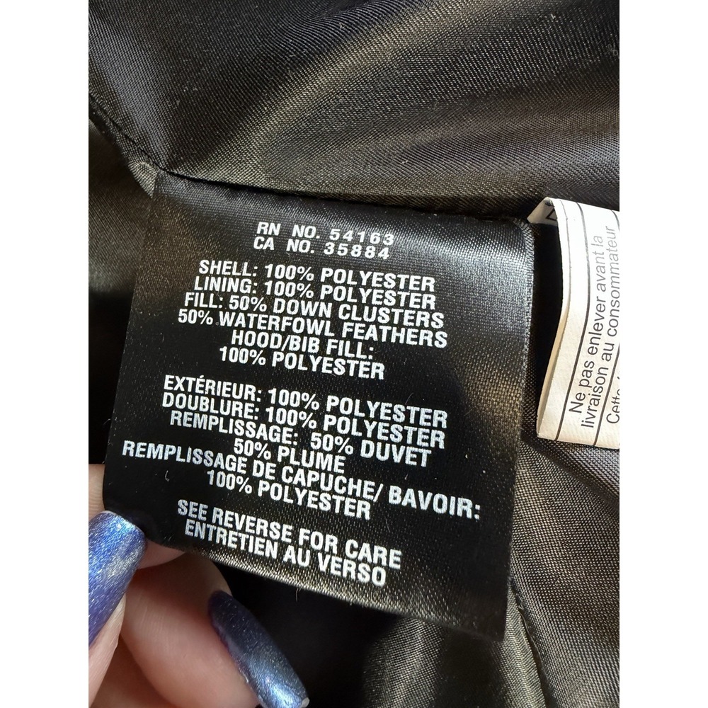 Cole Haan Signature Maxi Quilted Down Puffer Black Long‎ Coat Jacket Sz S - Picture 10 of 10